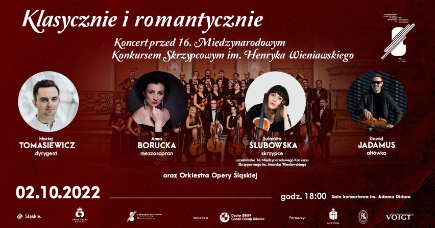 Już w październiku w Operze Śląskiej odbędzie się koncert „Klasycznie i romantycznie