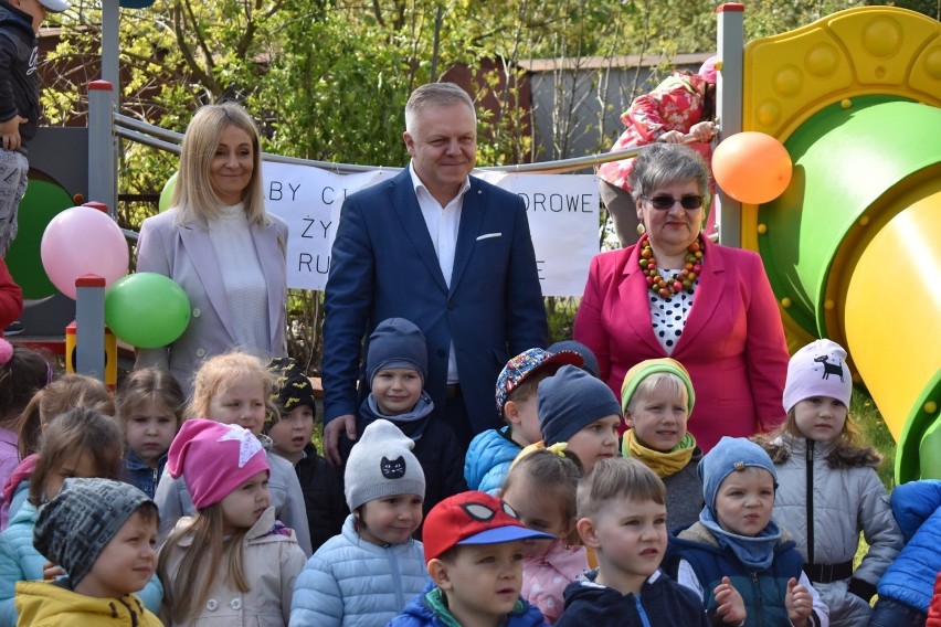 Otwarcie placu zabaw w Przedszkolu nr 5 im. Jana Brzechwy w Kłobucku