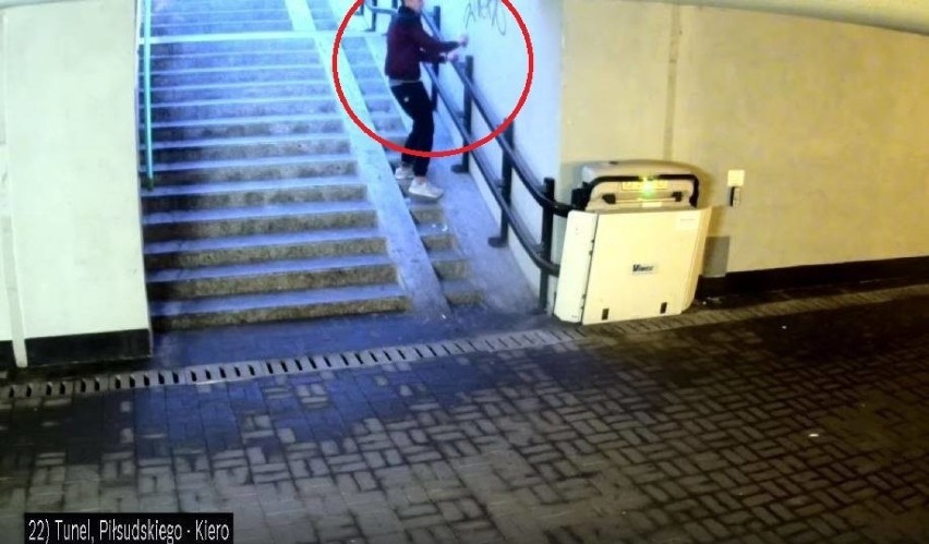 Wandal oszpecił przejście podziemne w Sosnowcu. Prezydent Chęciński nazywa go "sosnowieckim dzbanem" i publikuje wideo 