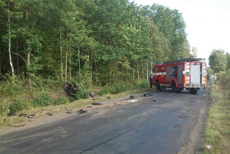 Region: Tragedia na drodze w Brzezinach. Zginął 54-letni motocyklista. ZDJĘCIA