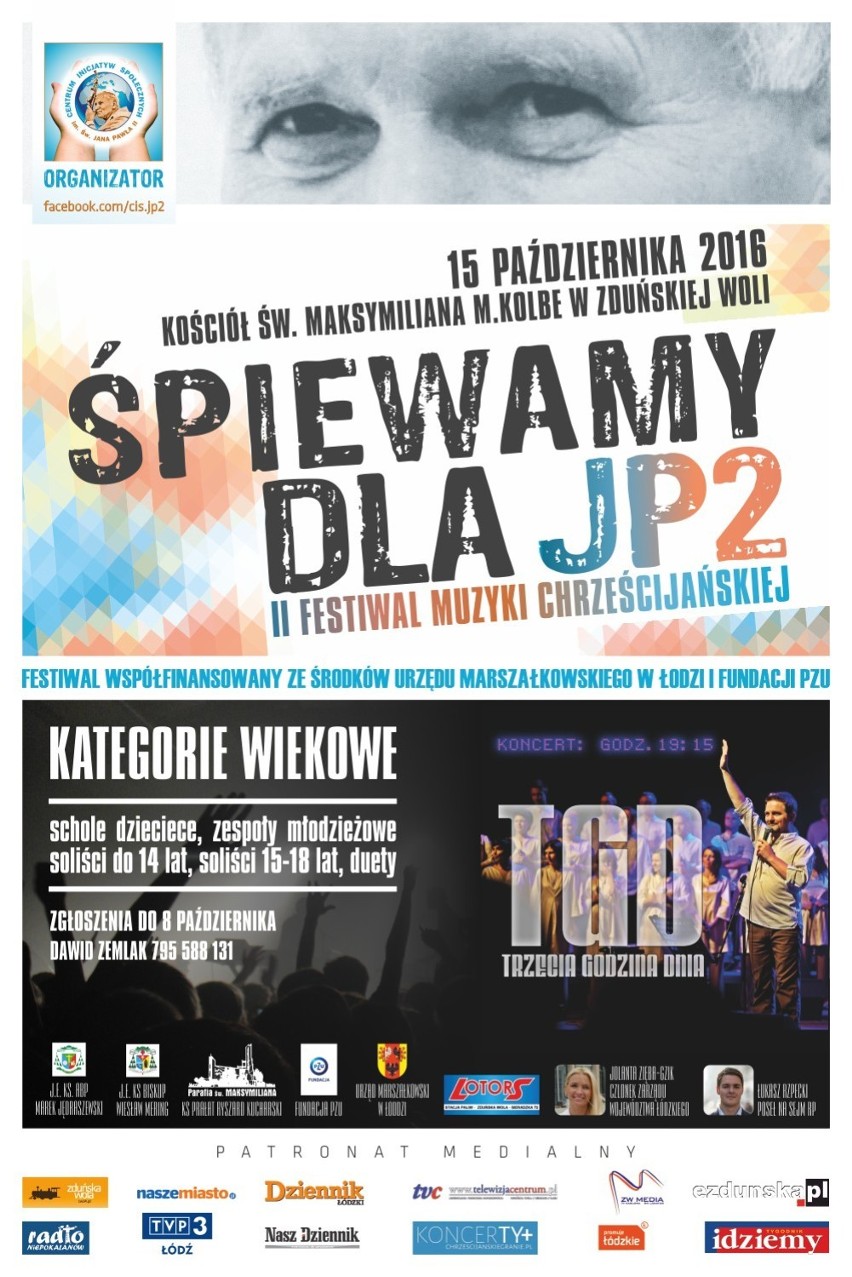 Festiwal Muzyki Chrześcijańskiej w sobotę w Zduńskiej Woli