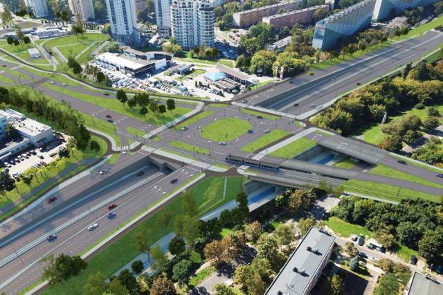 Nowa linia tramwajowa zostanie poprowadzona m.in. nad ulicą Opolską. Powstanie tam też tunel dla aut