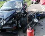 Wypadek śmiertelny na trasie Egiertowo-Przywidz - zginął motocyklista