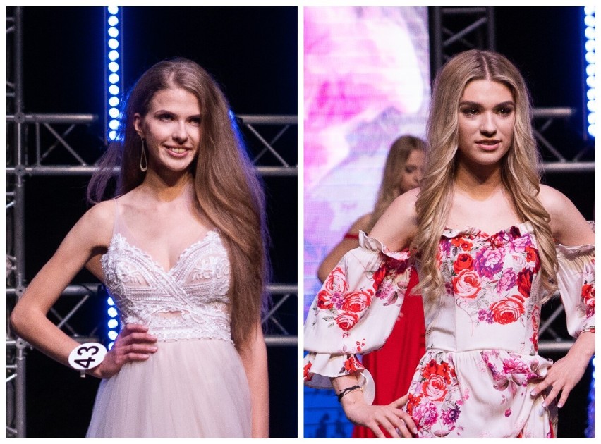 Klaudia Pyrz i Monika Wsolak podczas finału konkursu Miss...