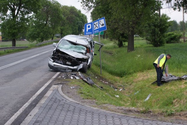 Do wypadku w Wieluniu doszło 24 maja ok. godz. 5.30 rano.