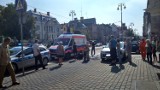 W centrum Bydgoszczy kierowca potrącił rowerzystę na kontrpasie