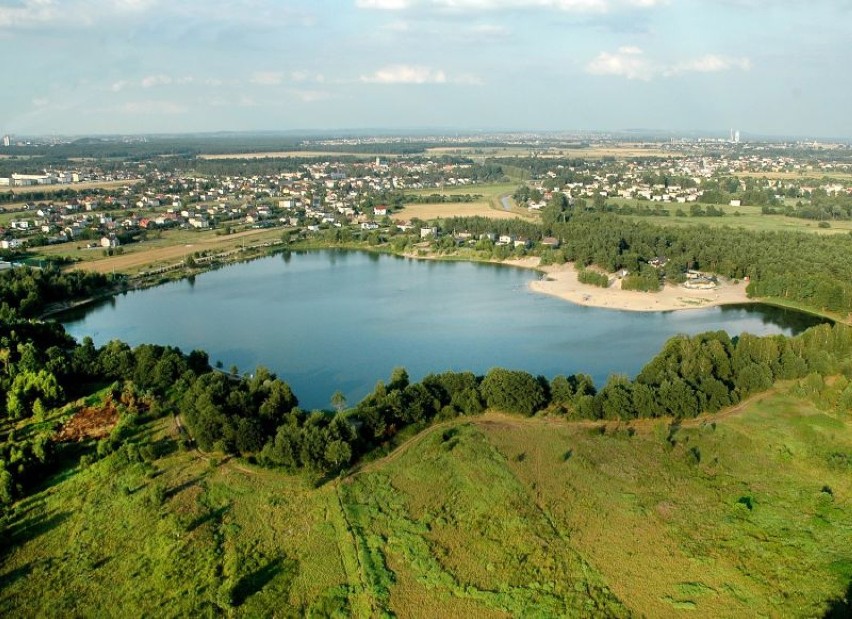 Zbiornik Łysina, to dawna kopalnia Piasku, dziś miejsce...