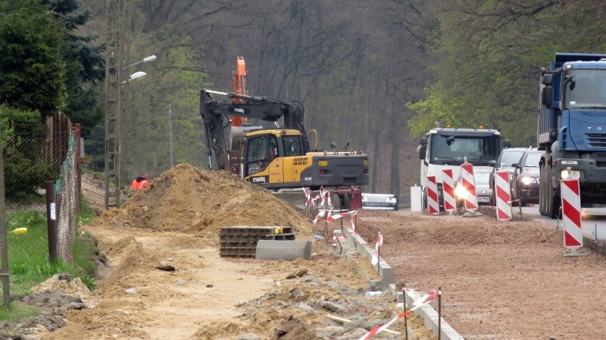 Przebudowa drogi Police-Szczecin w Przęsocinie – 6.05.2021