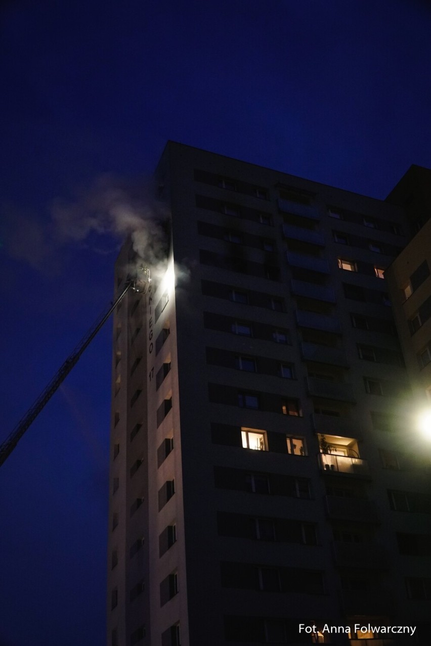 Pożar mieszkania w Dąbrowie Górniczej