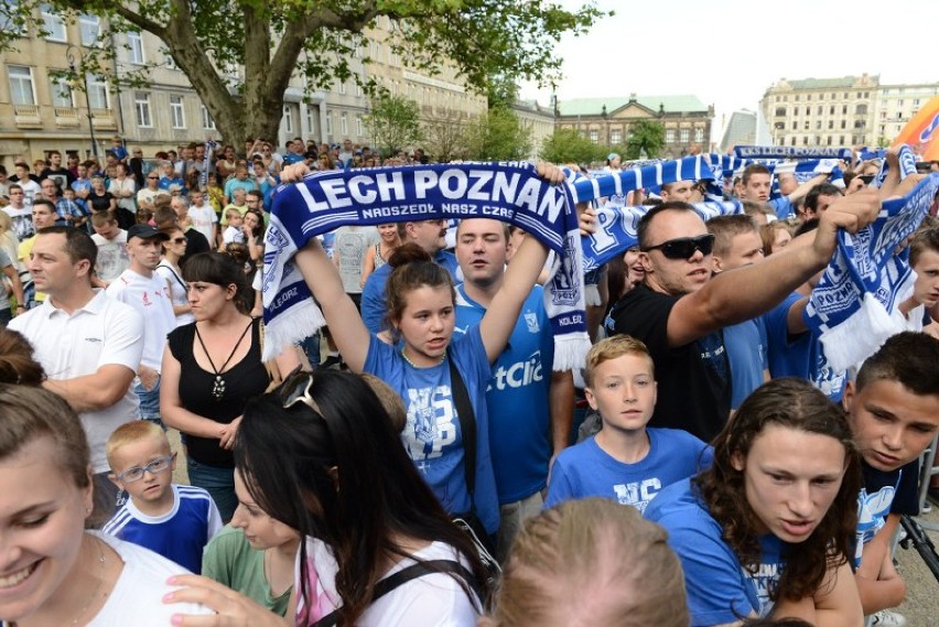 Prezentacja Lecha Poznań na placu Wolności