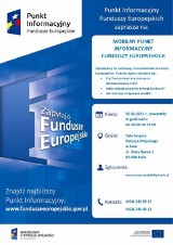 Mobilny Punkt Informacyjny Funduszy Europejskich. Dyżur w ratuszu