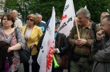 Protest pracowników łódzkich zakładów PGE Dystrybucja [ZDJĘCIA]