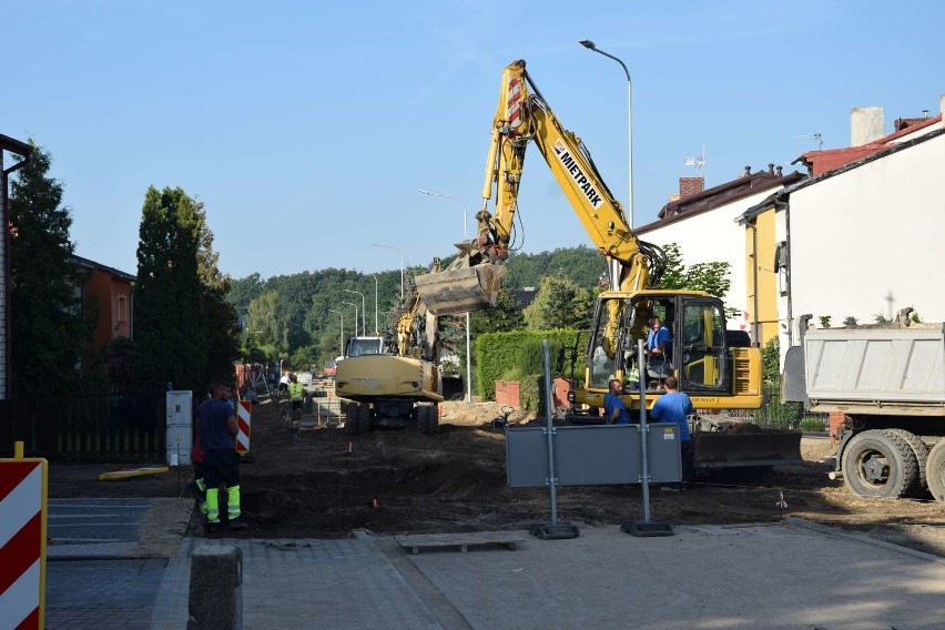 Trwa remont ulicy Konwaliowej w Wągrowcu. Jak wygląda postęp prac?