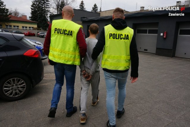 33-latek, który okradł staruszkę w Zawierciu, został zatrzymany przez miejscową policję.