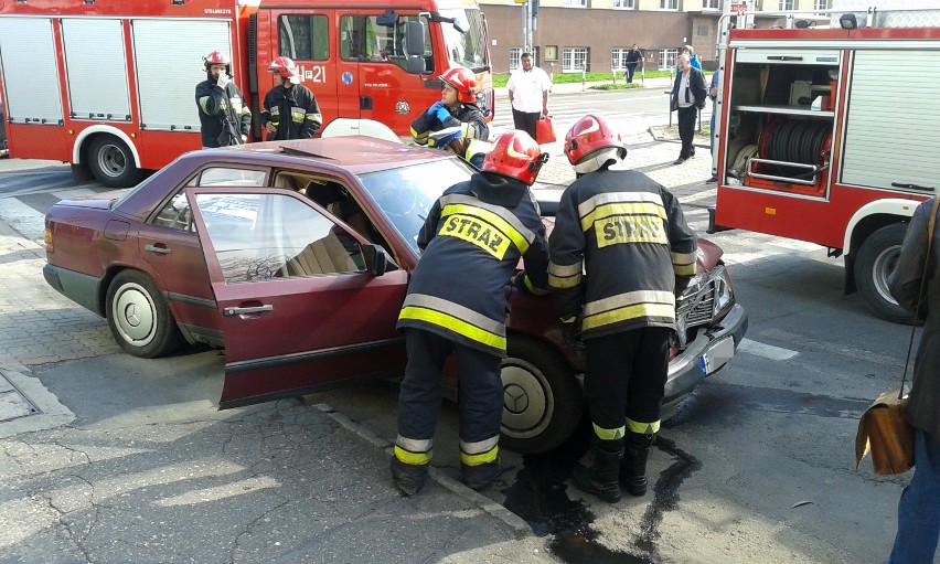 Wypadek na ulicy Handlowej w Kaliszu