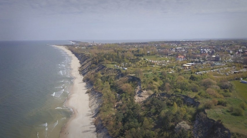 Władysławowo i plaża z drona, maj 2017