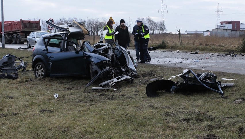 Wypadek we Władysławowie (26.1.2015)