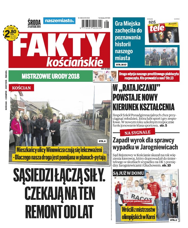 Nowe "Fakty Kościańskie" już w sprzedaży. Zapraszamy do lektury!