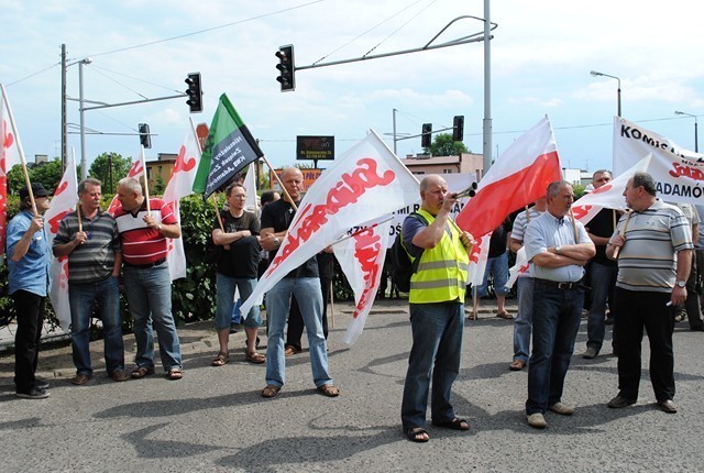 Protest górników w Turku