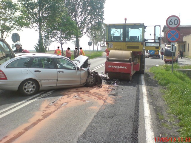 Wypadek w Żychlinie