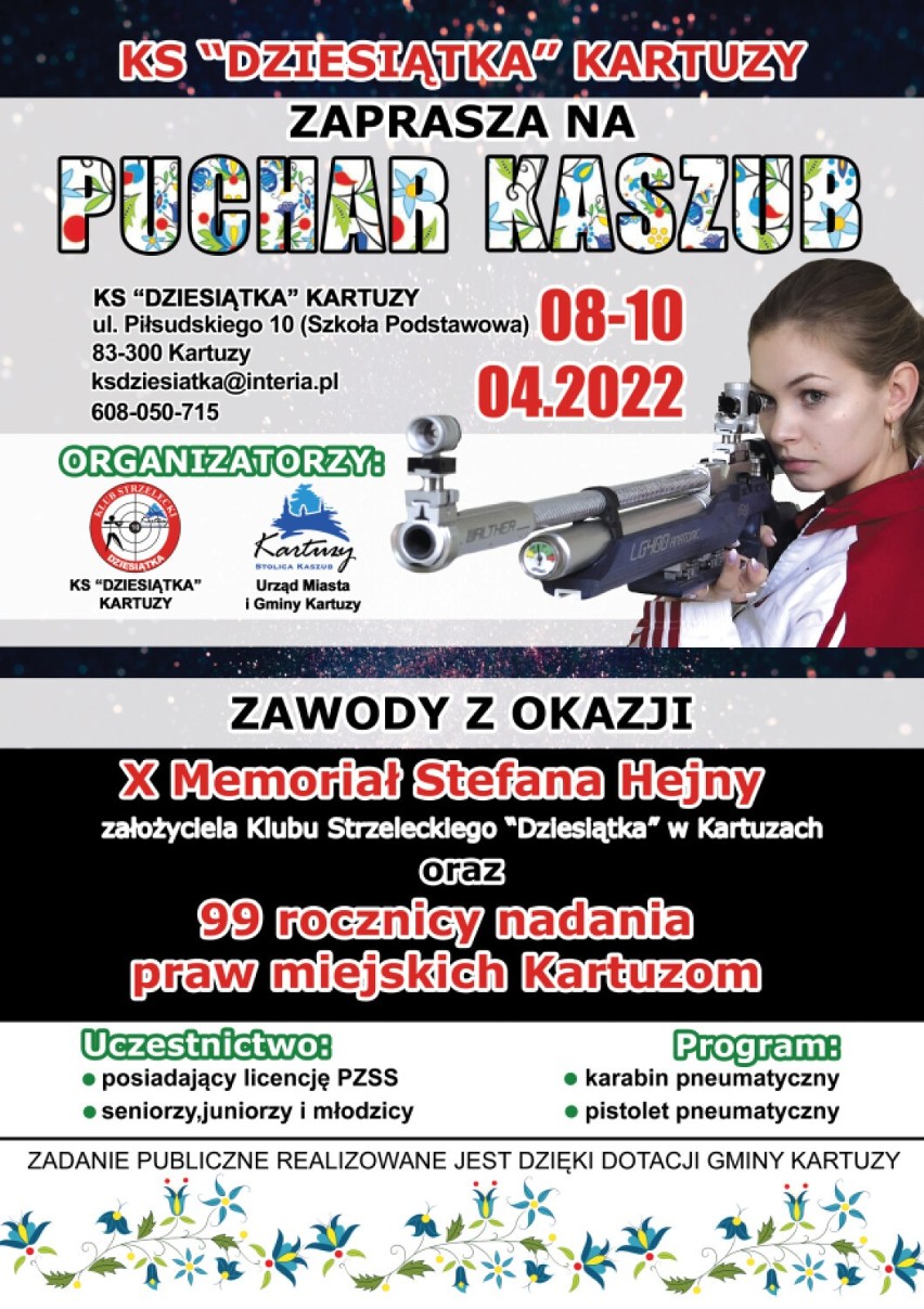 Strzelecki Puchar Kaszub w dniach 8-10 kwietnia w Kartuzach