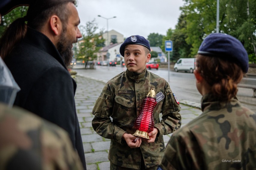 Tarnów pamiętał o 82. rocznicy wybuchu II wojny światowej. Uroczystość przed Pomnikiem Ofiar Faszyzmu [ZDJĘCIA]