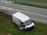 Wypadek busa na autostradzie A2 [ZDJĘCIA]