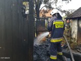 Pożar nad Suminą w Nędzy. Spłonął budynek gospodarczy