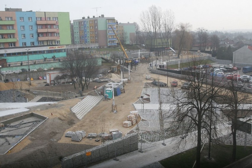 Budowa rynku w Pszowie