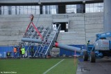 Budowa stadionu w Zabrzu. Maszty oświetleniowe zlikwidowane [ZDJĘCIA]