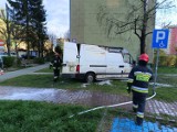 W Skarżysku bus zapalił się w trakcie jazdy. Kierowca zdołał uciec w ostatniej chwili