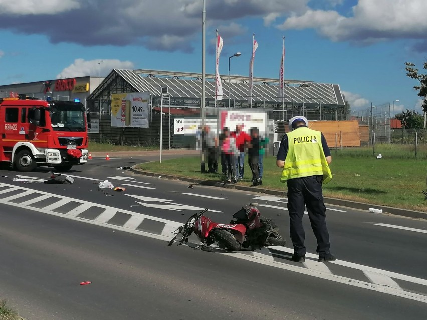 Na obwodnicy Wągrowca doszło do wypadku