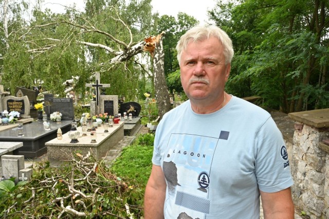 Jan Wzorek, kierownik Cmentarzy Katolickich w Kielcach odpowiedzialny za Cmentarz Stary, Nowy i na Piaskach.