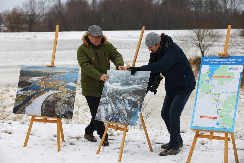 Pogłębianie Pilicy w Sulejowie zakończone, 28.12.2021 - ZDJĘCIA, VIDEO