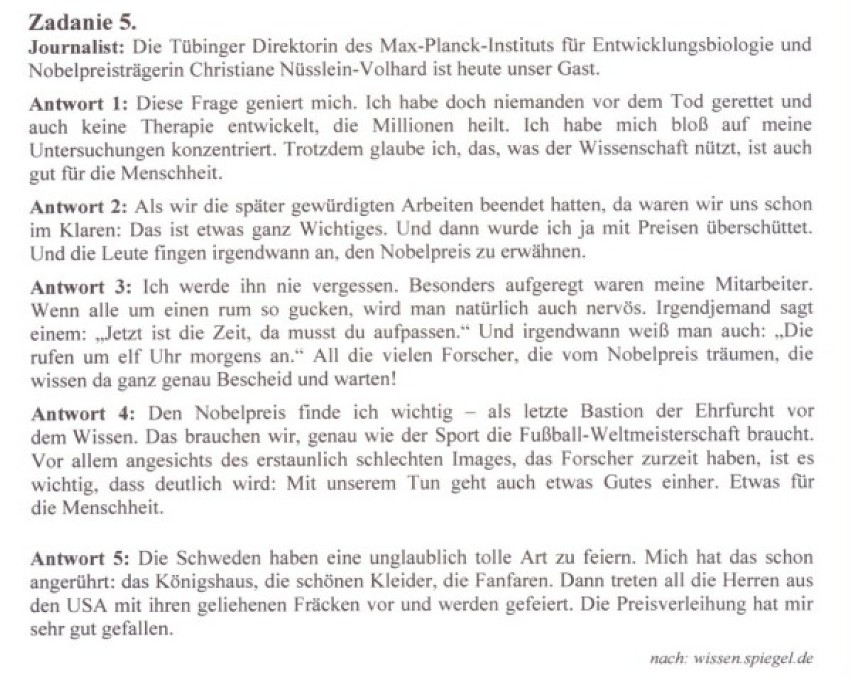 11 maja uczniowie napisali maturę z języka niemieckiego....