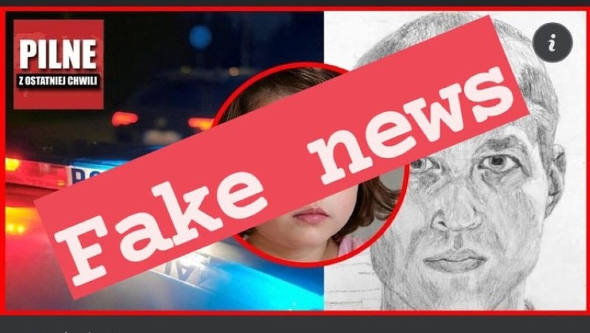 Policja ostrzega przed fake newsem