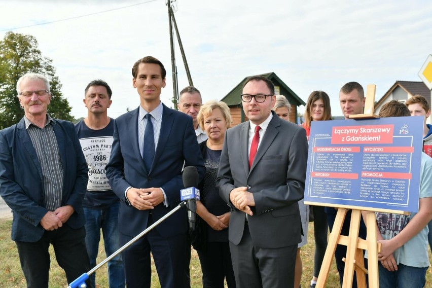 Łączymy Skarszewy z Gdańskiem - konferencja kandydatów z PiS na burmistrza Skarszew oraz na prezydenta Gdańska [ZDJĘCIA]