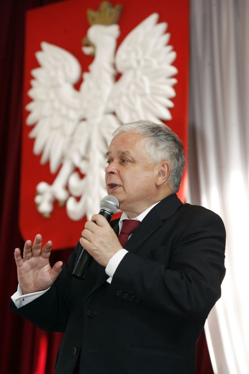 Prezydent Lech Kaczyński odwiedził Legnicę, z archiwum fotoreportera [ZDJĘCIA]