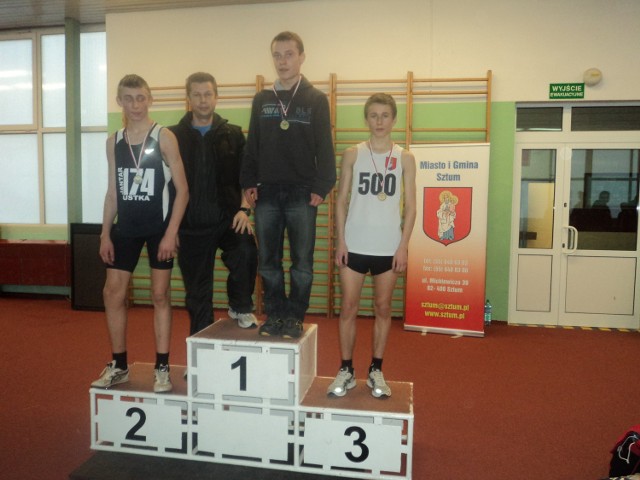 Michał Kopecki na trzecim stopniu podium w Gdańsku