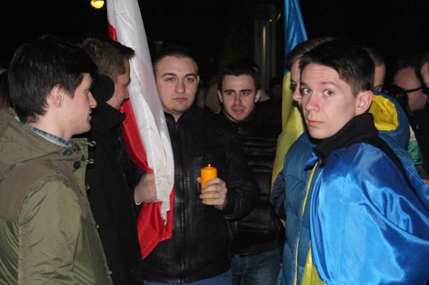 19 lutego łódzcy studenci zorganizowali wiec poparcia dla protestujących na Ukrainie.