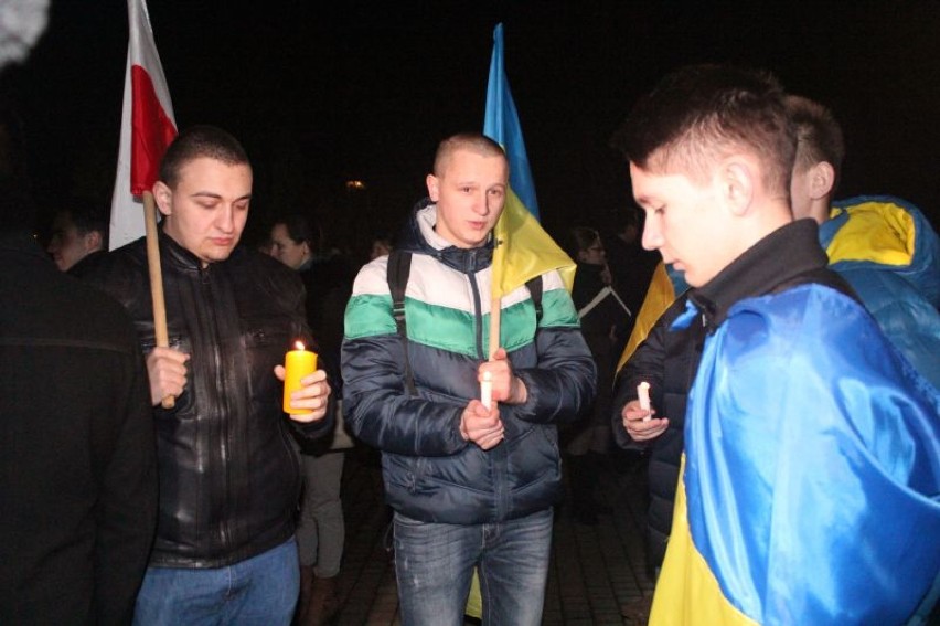19 lutego łódzcy studenci zorganizowali wiec poparcia dla protestujących na Ukrainie.