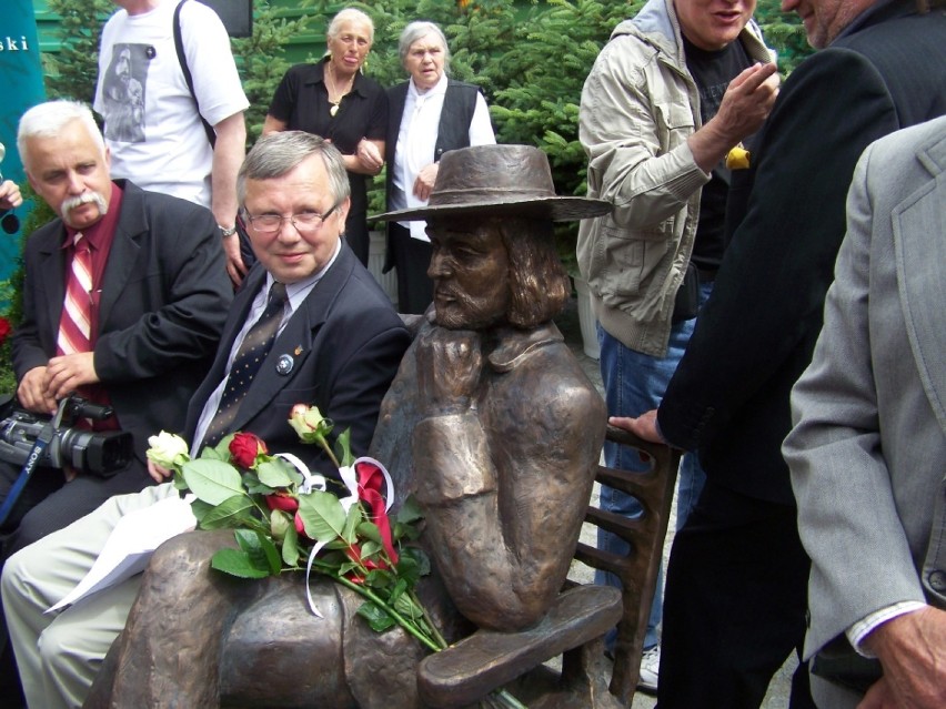 Osłonięcie ławeczki Niemena w Świebodzinie, 20 czerwca 2009...