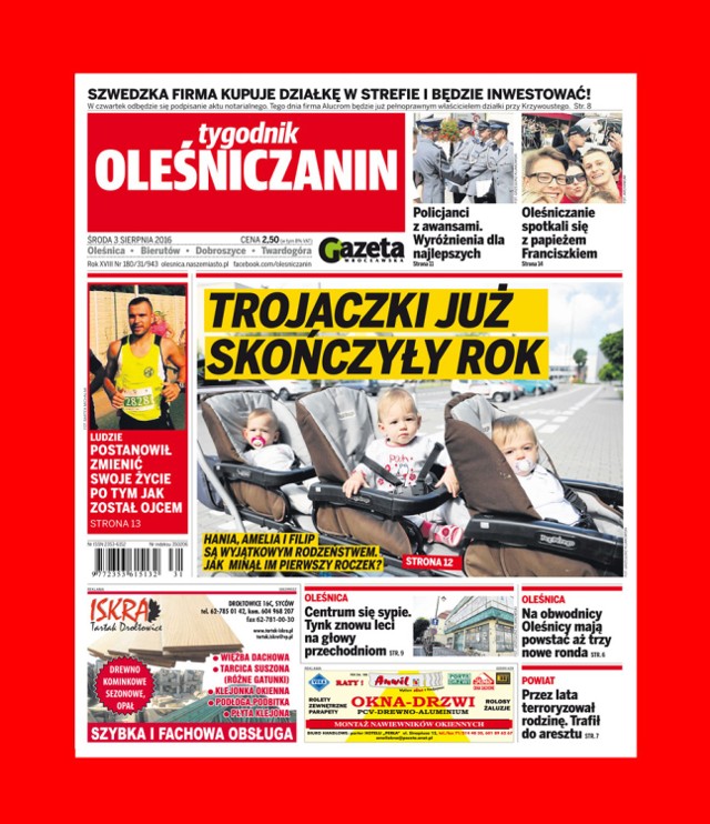 Tygodnik Oleśniczanin 03.08.2016