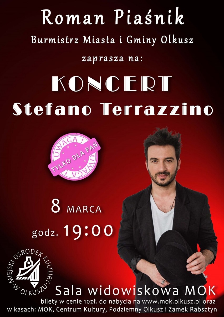 Koncert Stefano Terrazzino - plakat