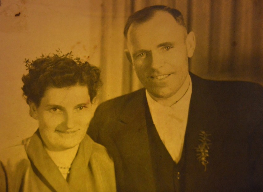 Franciszek Kaczmarek z żoną