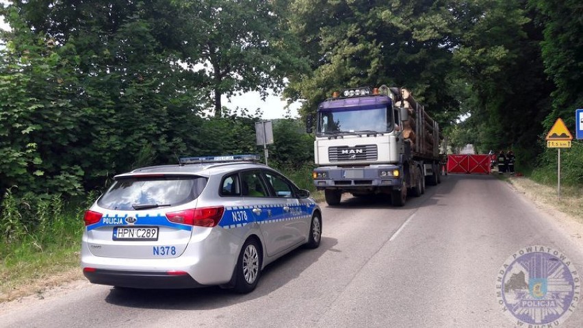 Wypadek na trasie Kłanino - Sulicice, czerwiec 2018