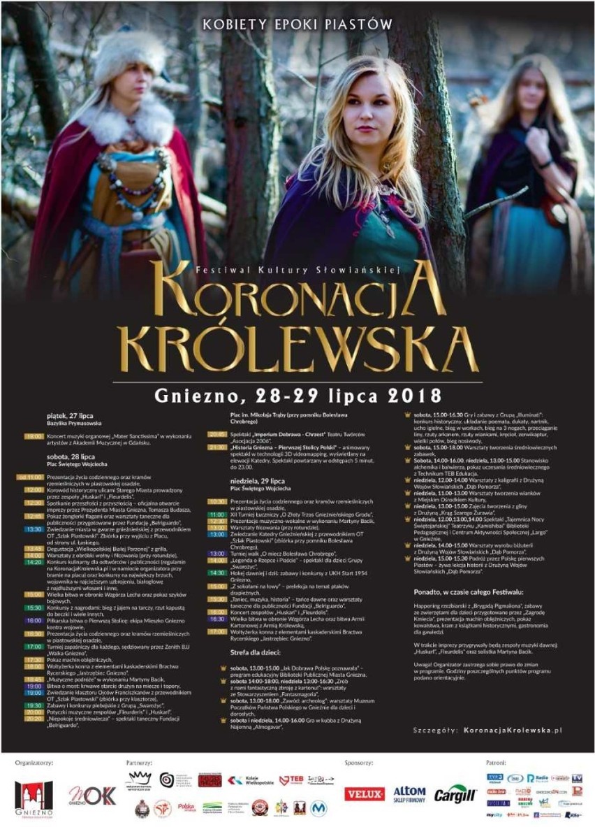 Kobiety epoki Piastów motywem przewodnim tegorocznej odsłony "Koronacji Królewskiej" [PROGRAM]