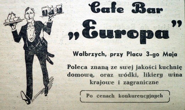 Reklamy i ogłoszenia opublikowane w wałbrzyskiej prasie w 1947 roku