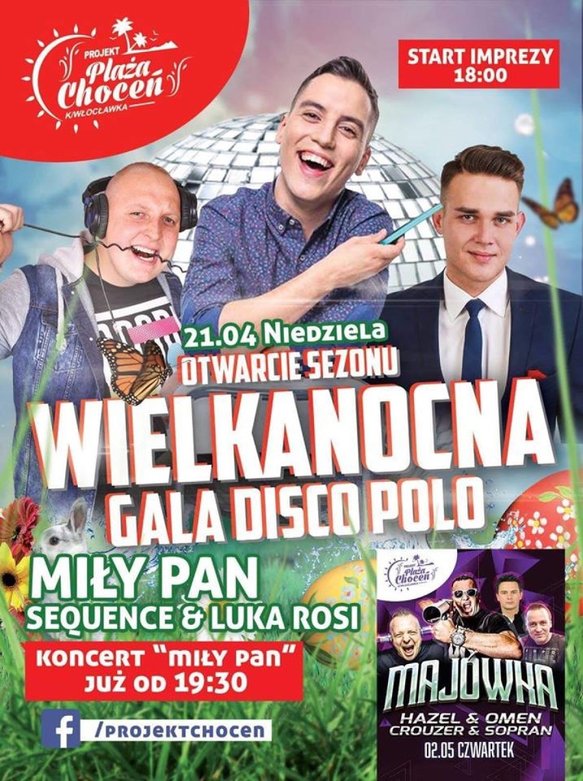 Wielkanocne imprezy we Włocławku i okolicach. Koncerty disco polo, pokazy laserowe, gwiazdy Warsaw Shore