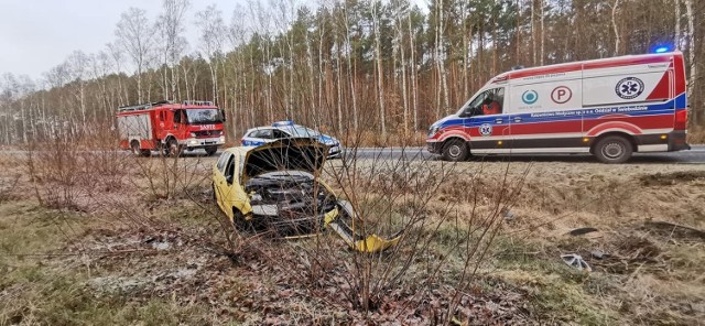 Kierujący nie dostosował prędkości do panujących warunków na drodze.